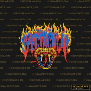 Spectacular Snake Flames DTF Design SVG PNG DXF Instant Download