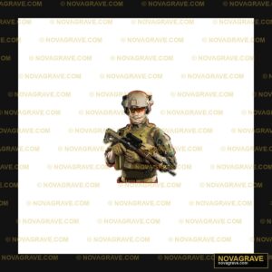 A Soldier Holding A Rifle In His Hand Patriotic Military - DTF Ontwerp