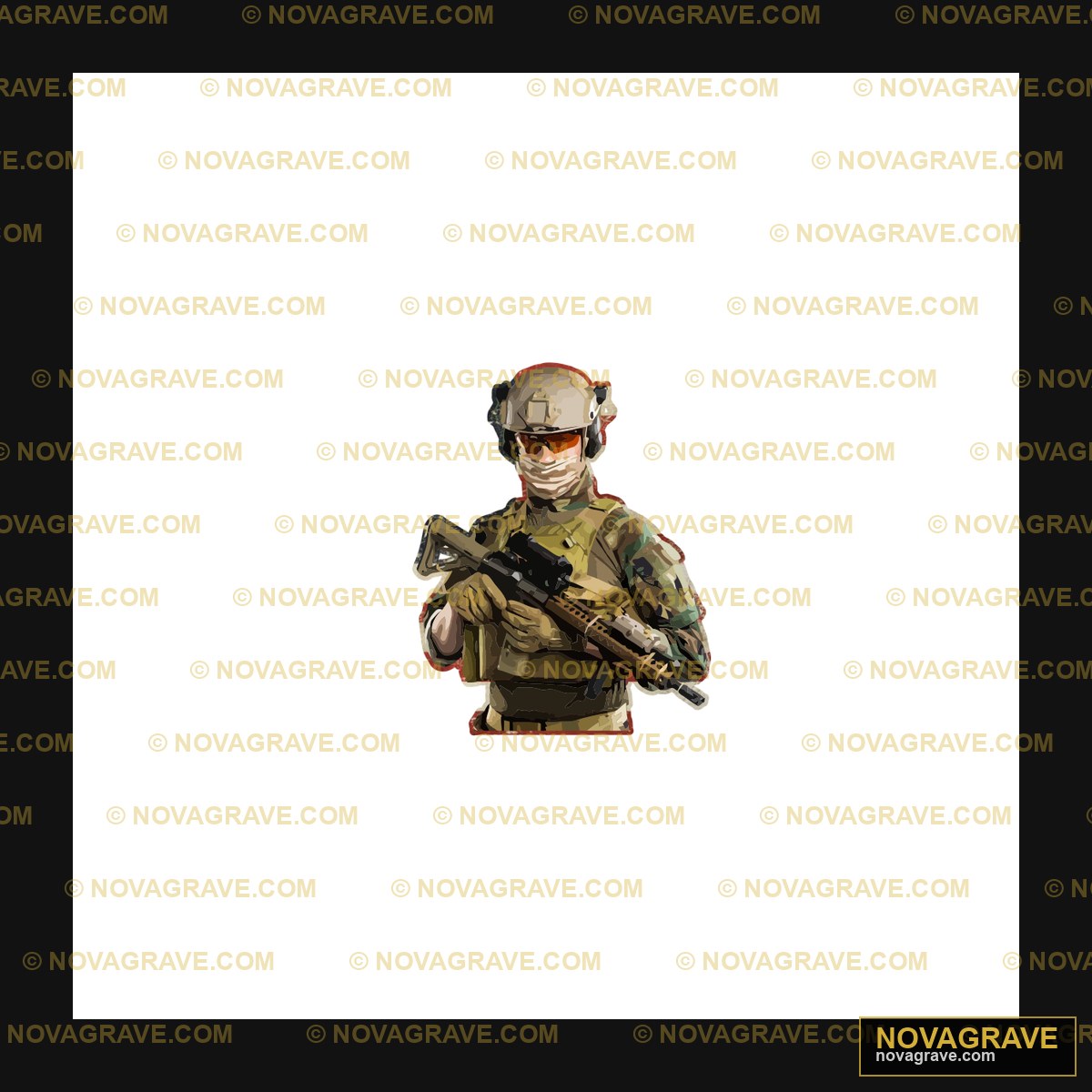 A Soldier Holding A Rifle In His Hand Patriotic Military - Design DTF