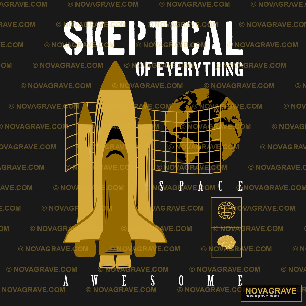 A Space Shuttle With A Globe And A Rocket Nature Botanical - DTF Ontwerp