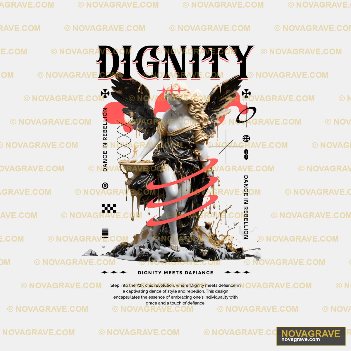 A Statue Of A Woman With A Sword Religious Spiritua - Design DTF