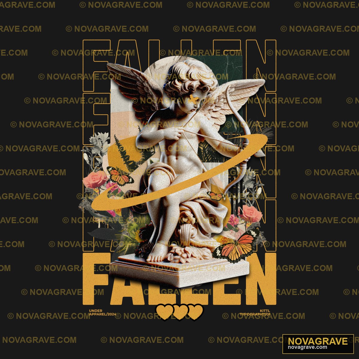 A Statue Of An Angel With A Ribbon Around It Religious Spiritua 2 2 - DTF Ontwerp