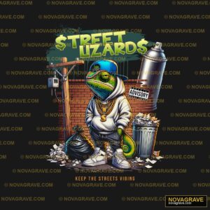 A T Rex With A Trash Can And A Trash Can Nature Botanical - Design DTF