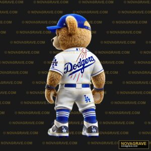 A Teddy Bear Dressed In A Dodgers Uniform Animals Wildlife 2 - DTF Transfer Design