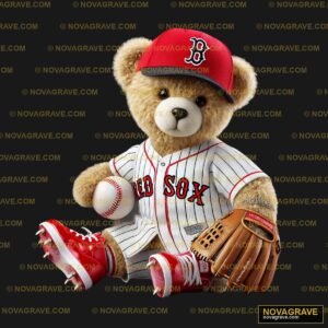A Teddy Bear Wearing A Baseball Uniform And A Animals Wildlife - DTF Ontwerp