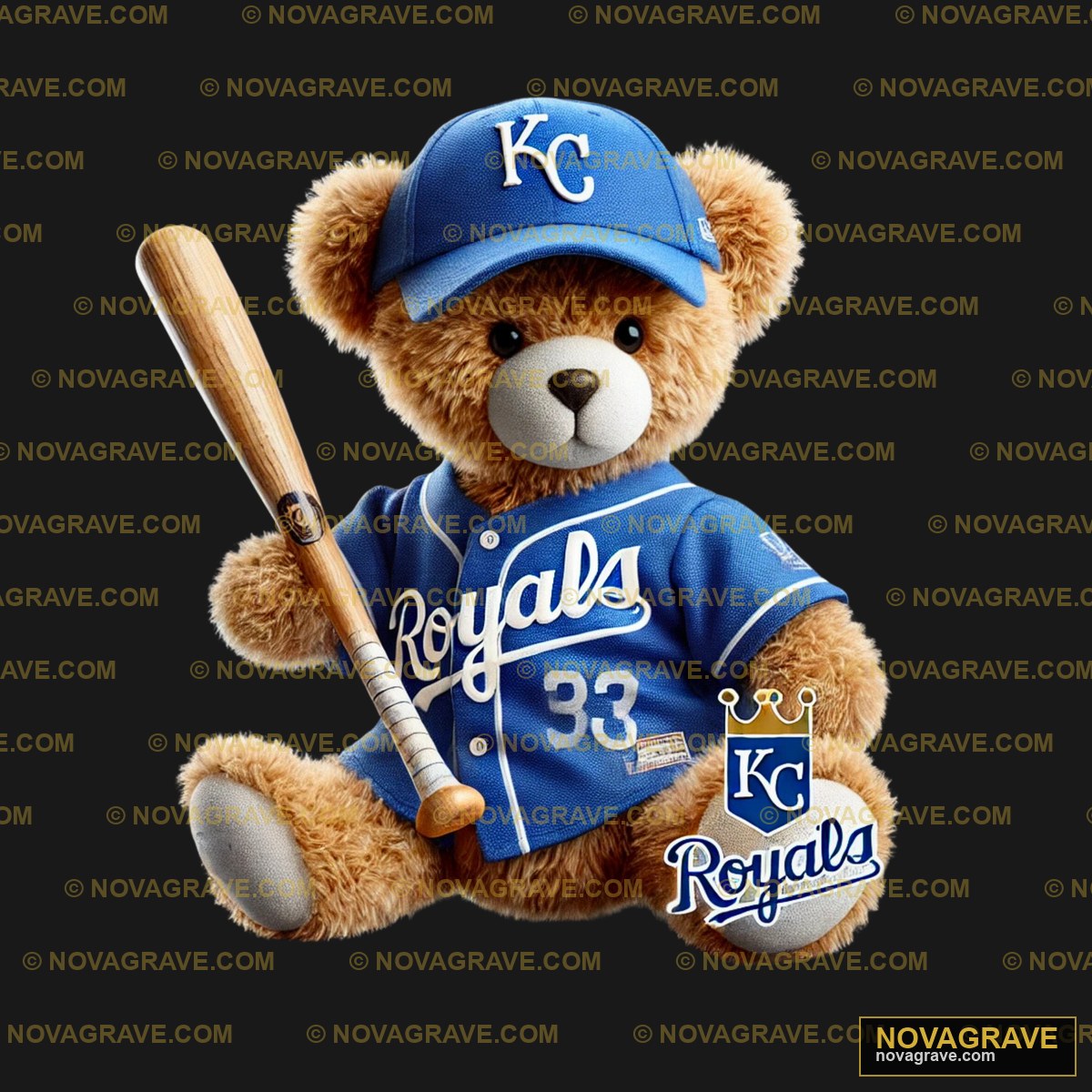 A Teddy Bear Wearing A Baseball Uniform And H Animals Wildlife 7 - DTF Transfer Design