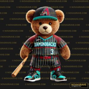 A Teddy Bear Wearing A Baseball Uniform And H Animals Wildlife 9 - Design DTF