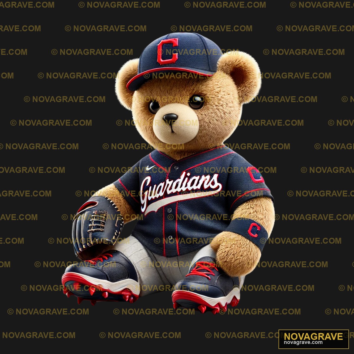 A Teddy Bear Wearing A Baseball Uniform Animals Wildlife - Design DTF