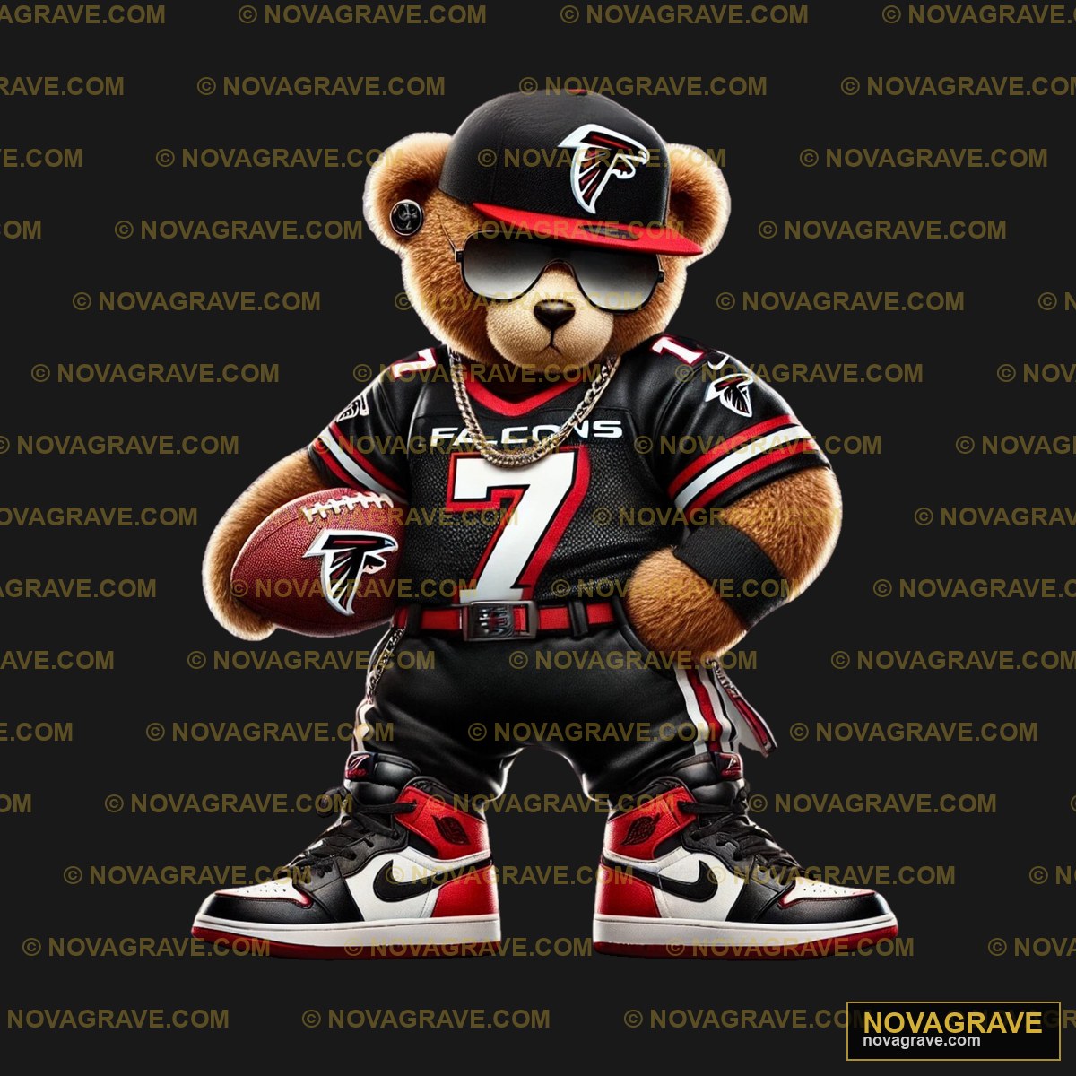 A Teddy Bear Wearing A Football Uniform And H Animals Wildlife 5 - Design DTF
