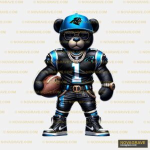 A Teddy Bear Wearing A Football Uniform Animals Wildlife 7 - DTF Ontwerp