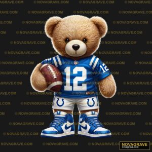 A Teddy Bear Wearing A Football Uniform Animals Wildlife 8 - Design DTF
