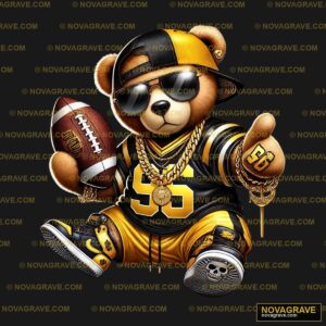 A Teddy Bear Wearing A Hat And Sunglasses Animals Wildlife 2 - DTF Transfer Design