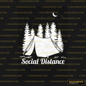 A Tent With Trees And The Words Solstice Nature Botanical - DTF Ontwerp