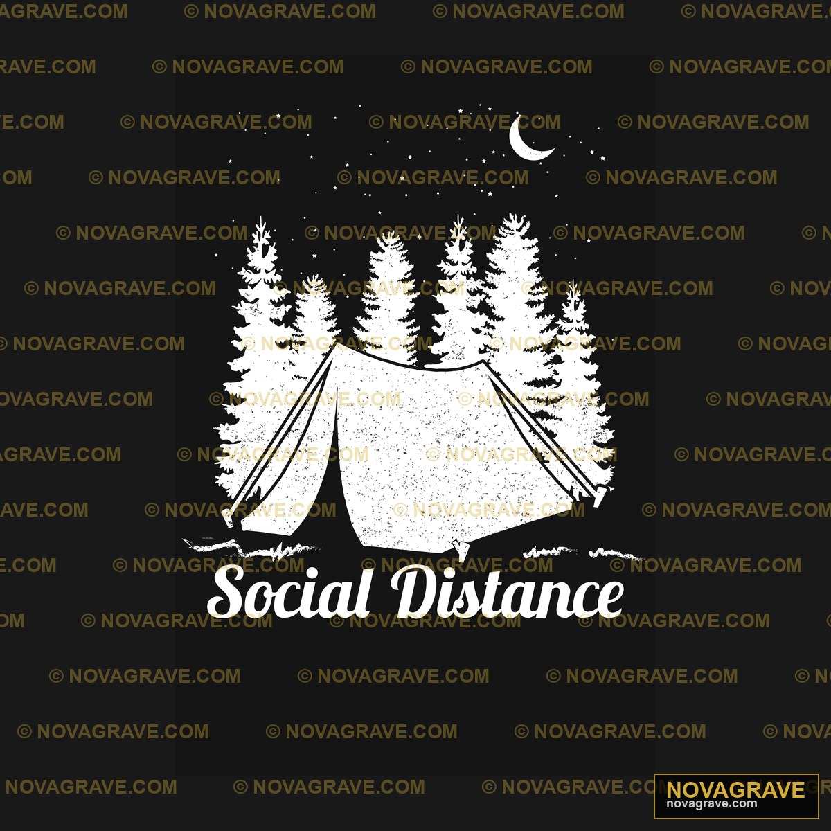 A Tent With Trees And The Words Solstice Nature Botanical - DTF Ontwerp