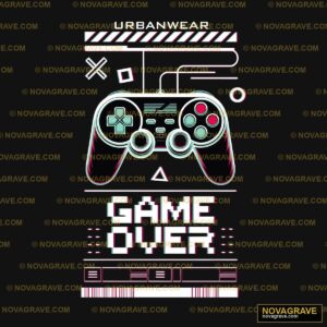 A Video Game Controller With A Bar And Bar Other Designs - DTF Transfer Design