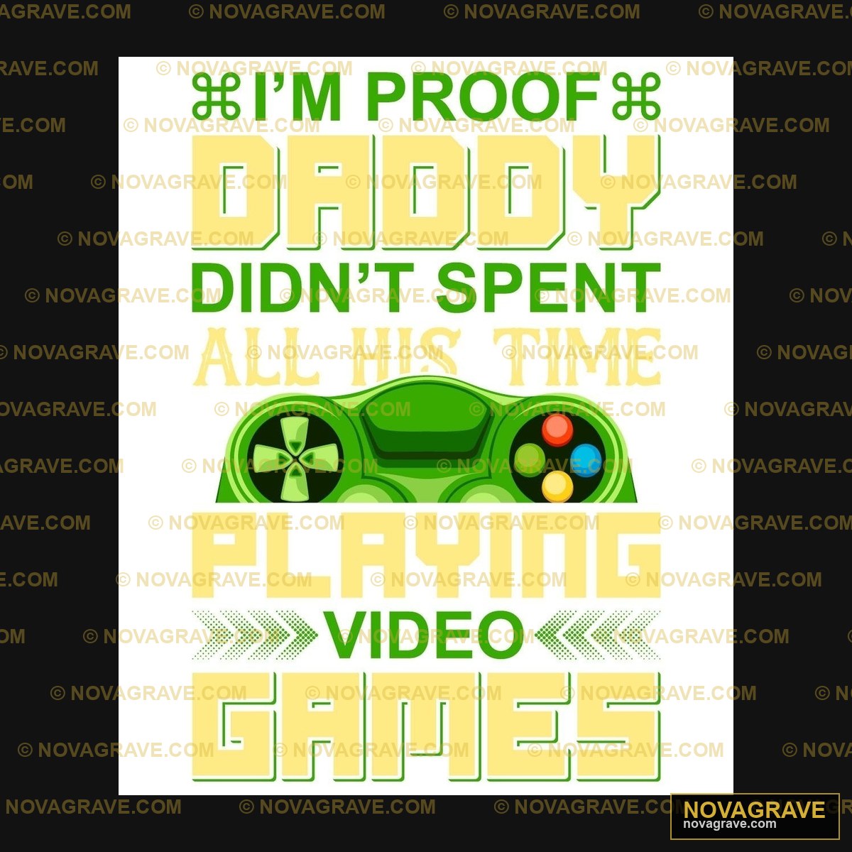 A Video Game Controller With The Words Im Nn Family Kids - DTF Ontwerp