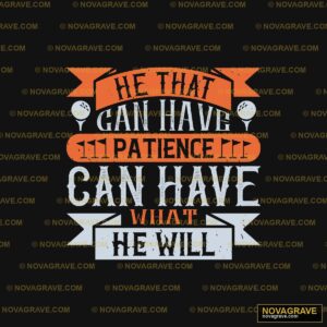 A White And Orange Quote With Typography Slogans - DTF Transfer Design