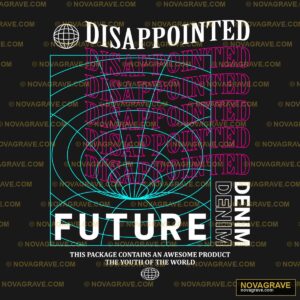 A White And Red Poster With The Words Disappo Typography Slogans - DTF Transfer Design