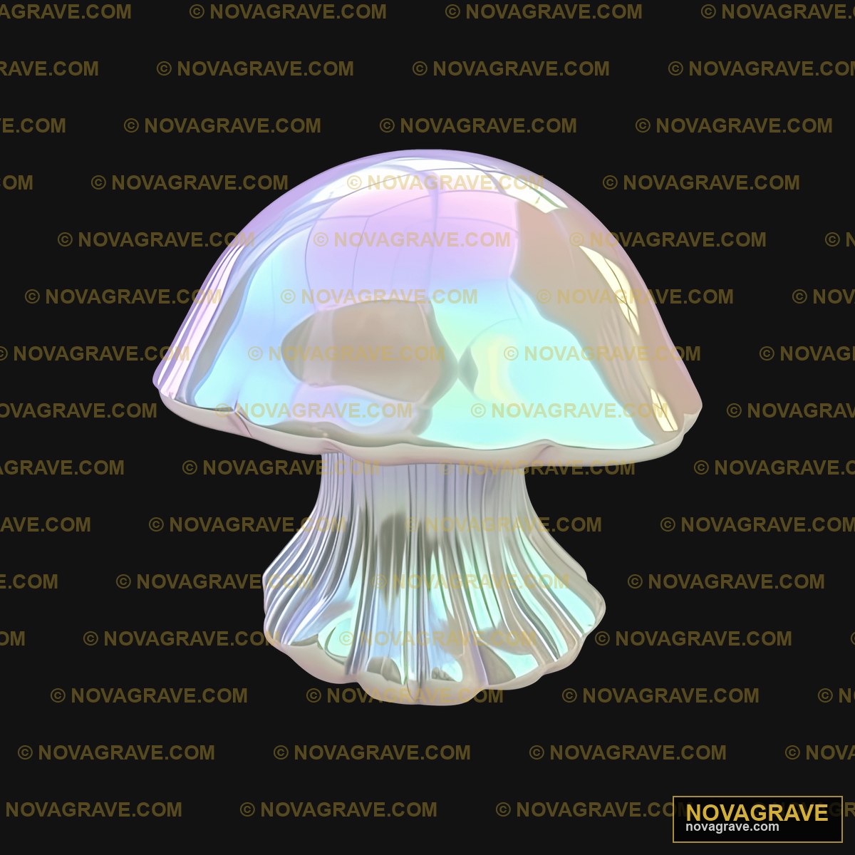 A White Jellyfish On A Black Background Animals Wildlife - DTF Transfer Design