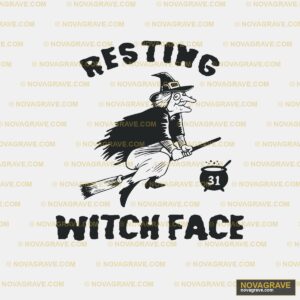 A Witch Flying Through The Air With A Broom Other Designs - DTF Ontwerp
