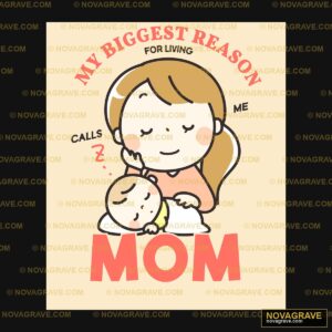 A Woman Holding A Baby In Her Arms Family Kids 3 - DTF Transfer Design