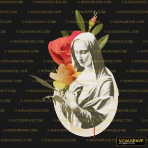 A Woman Holding A Rose And A Rose Other Designs - Design DTF