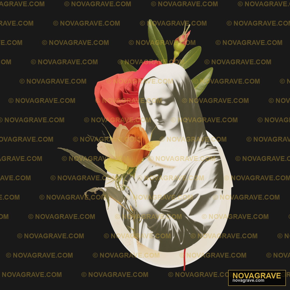 A Woman Holding A Rose And A Rose Other Designs - DTF Ontwerp