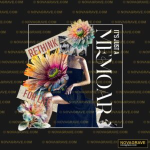 A Woman In A Black Dress Holding A Bouquet Other Designs - DTF Transfer Design