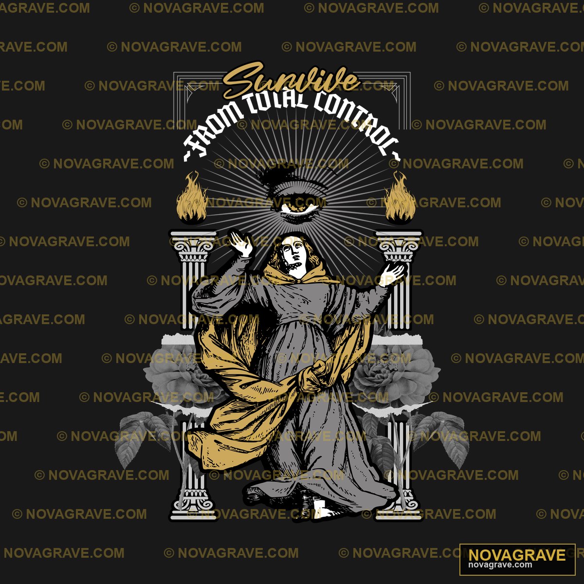 A Woman In A Black Dress With A Gold Crown An Animals Wildlife - DTF Transfer Design
