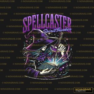 Spellcaster Spirit Invoker Witch Cat DTF Design SVG PNG DXF