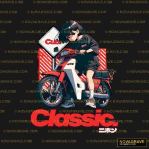 A Woman Riding A Motorcycle Other Designs - DTF Transfer Design