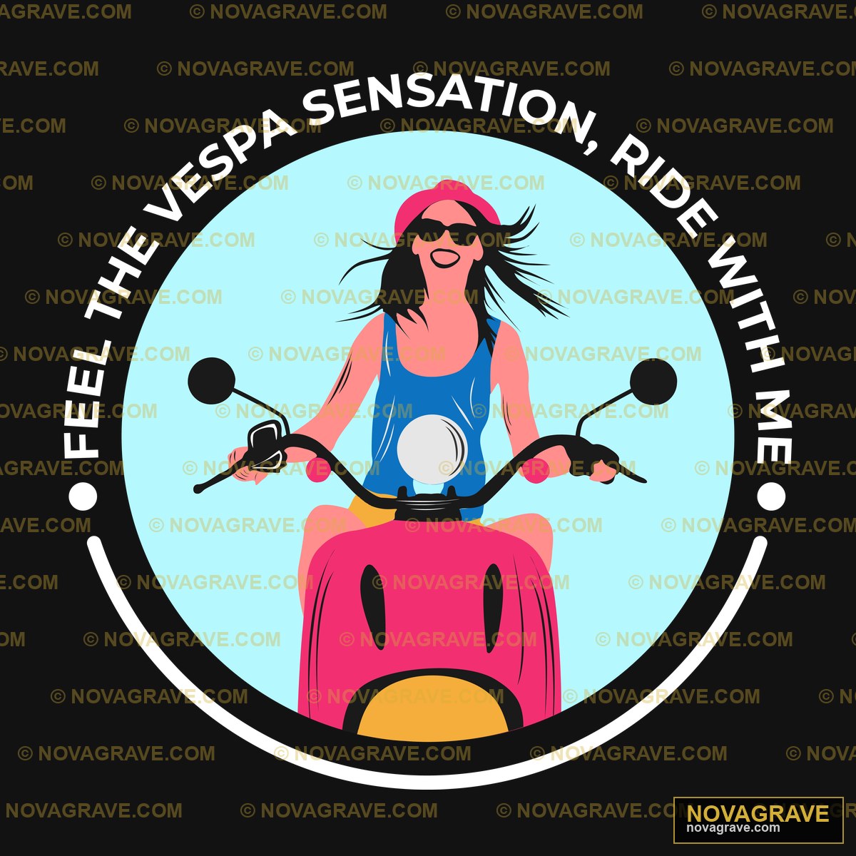 A Woman Riding A Red Motorcycle Other Designs - DTF Ontwerp