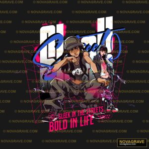 A Woman Sitting On A Chair With A Gun Other Designs - DTF Transfer Design