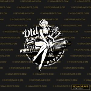 A Woman Sitting On A Tire With The Words Oil Typography Slogans - Design DTF