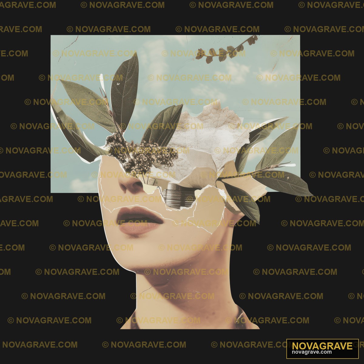 A Woman With A Flower In Her Hair Nature Botanical 9 - DTF Transfer Design