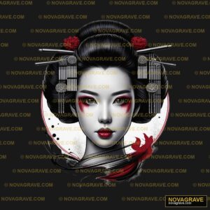 A Woman With A Geko Tattoo On Her Face Other Designs - DTF Transfer Design