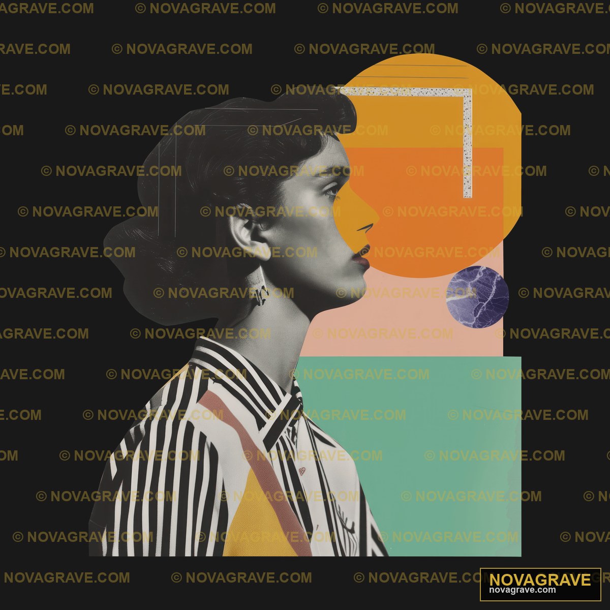 A Woman With A Hat And Striped Shirt Other Designs - DTF Transfer Design