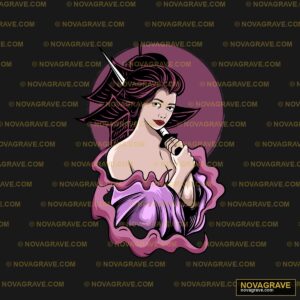 A Woman With A Microphone In Her Hand Music Culture - DTF Transfer Design