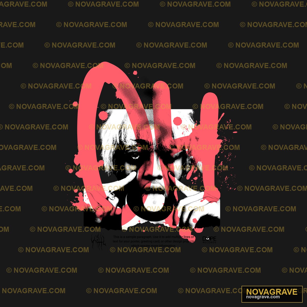 A Woman With A Red And White Face Other Designs - Design DTF
