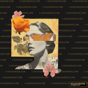 Surreal Butterfly Woman Portrait DTF Design PNG