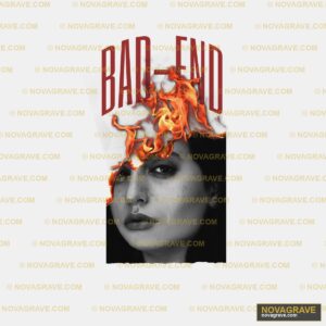 A Woman With Fire On Her Face Other Designs - DTF Transfer Design
