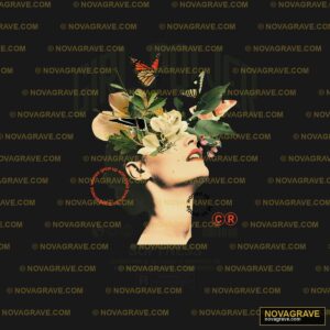 A Woman With Flowers In Her Hair Nature Botanical 5 - DTF Transfer Design