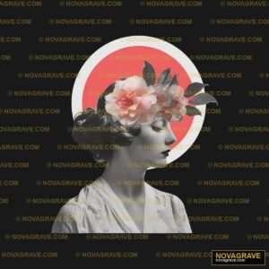 A Woman With Flowers In Her Hair Nature Botanical - Design DTF