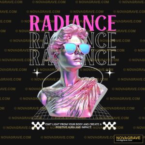 A Woman With Pink Hair And Sunglasses On Her Nature Botanical 3 - DTF Transfer Design