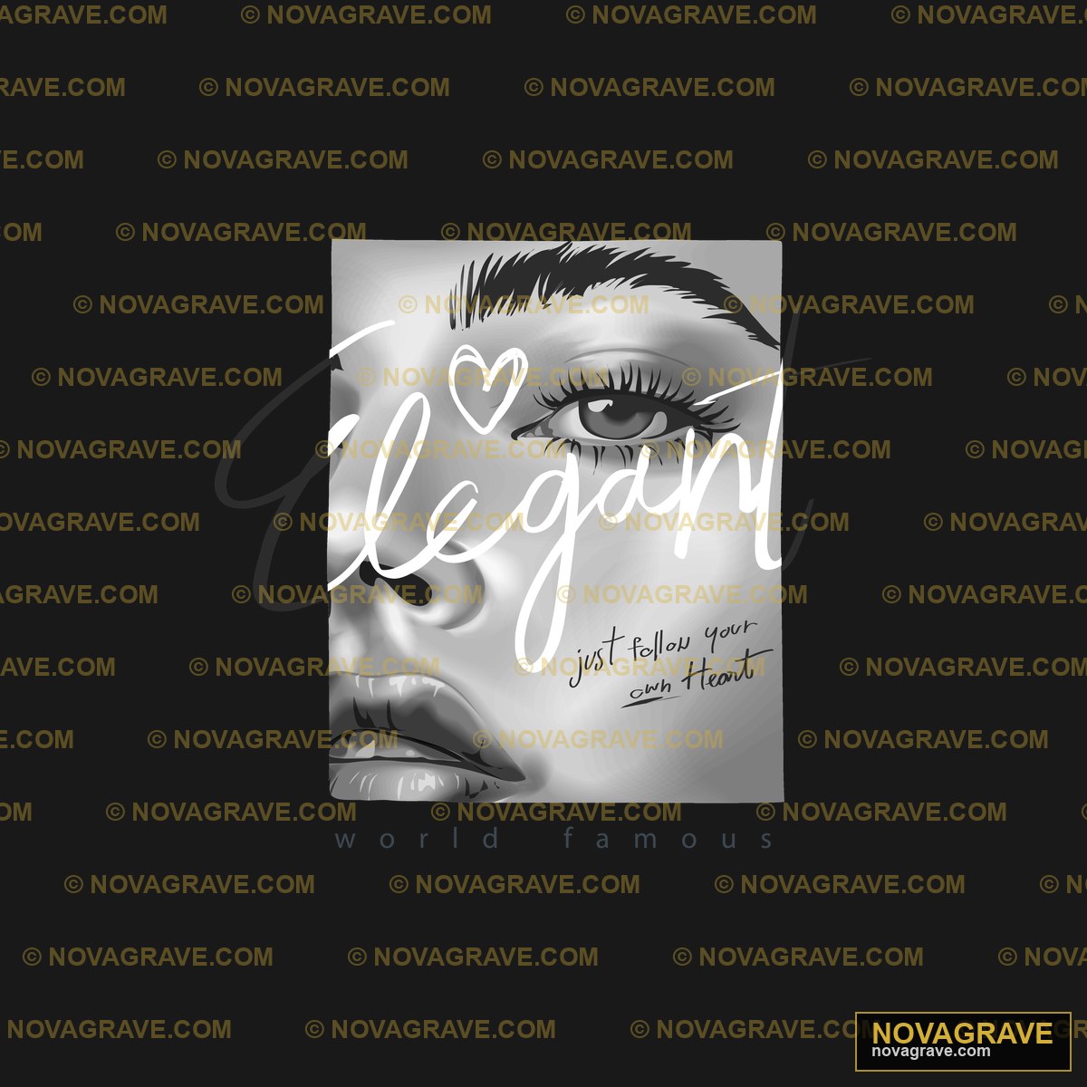 A Womans Face With The Words Vegan Typography Slogans - Design DTF