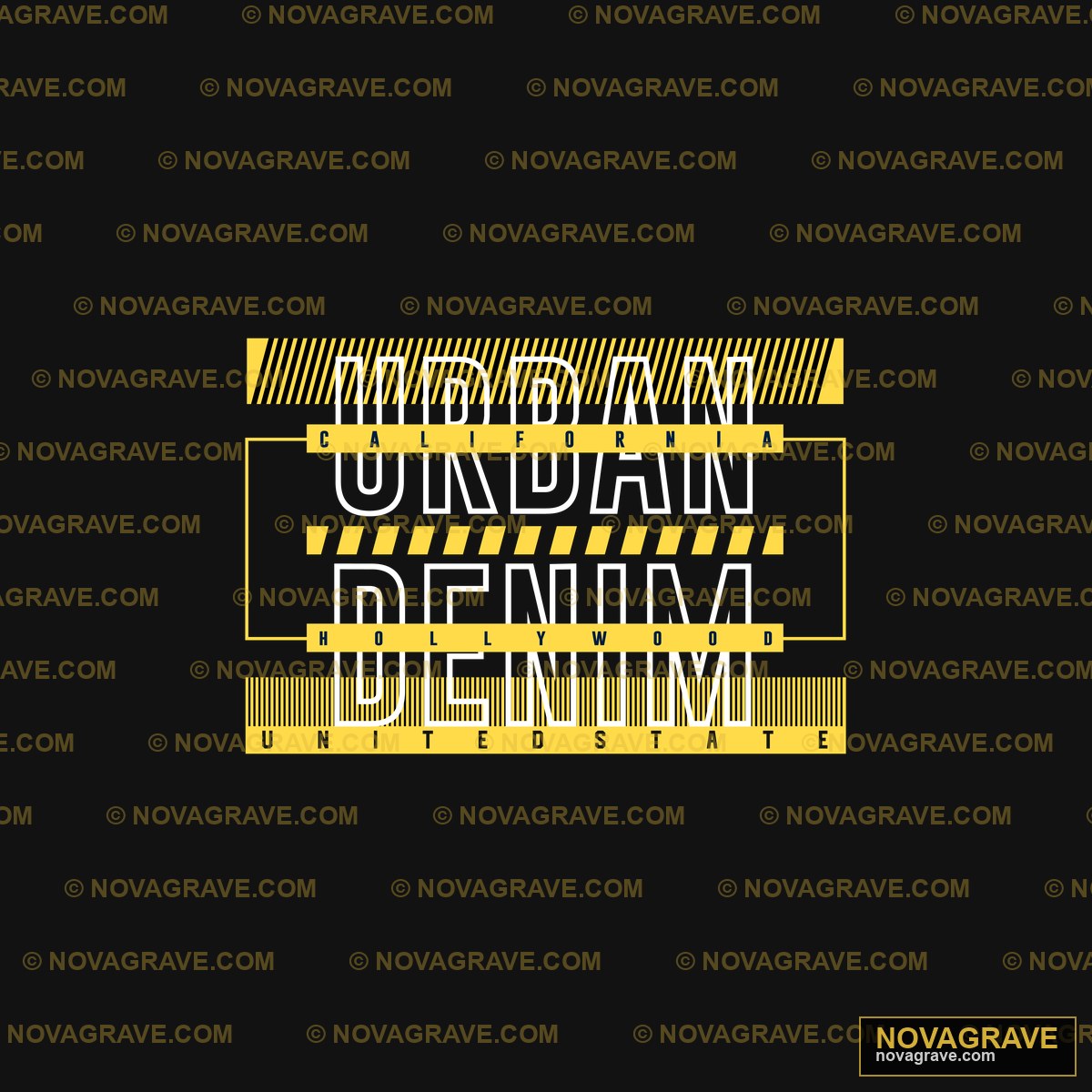 A Yellow And Black Logo With Other Designs - Design DTF