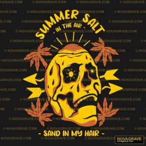 A Yellow And Brown Logo With The Words Summer Nature Botanical - Design DTF