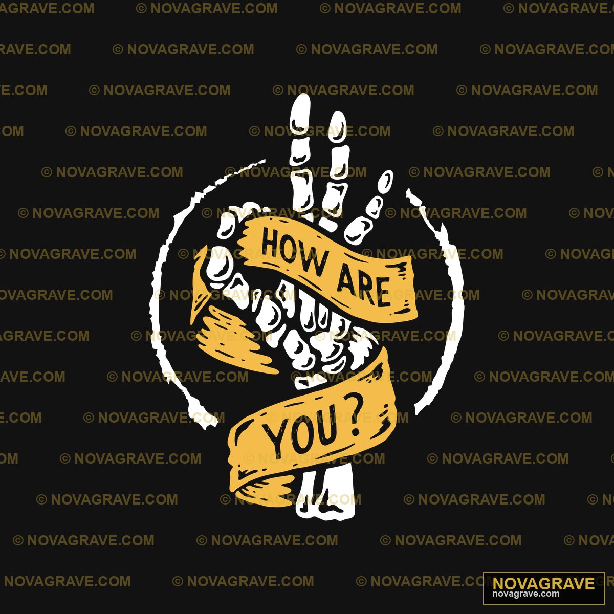 A Yellow Ribbon With The Words How Are You Typography Slogans - DTF Ontwerp