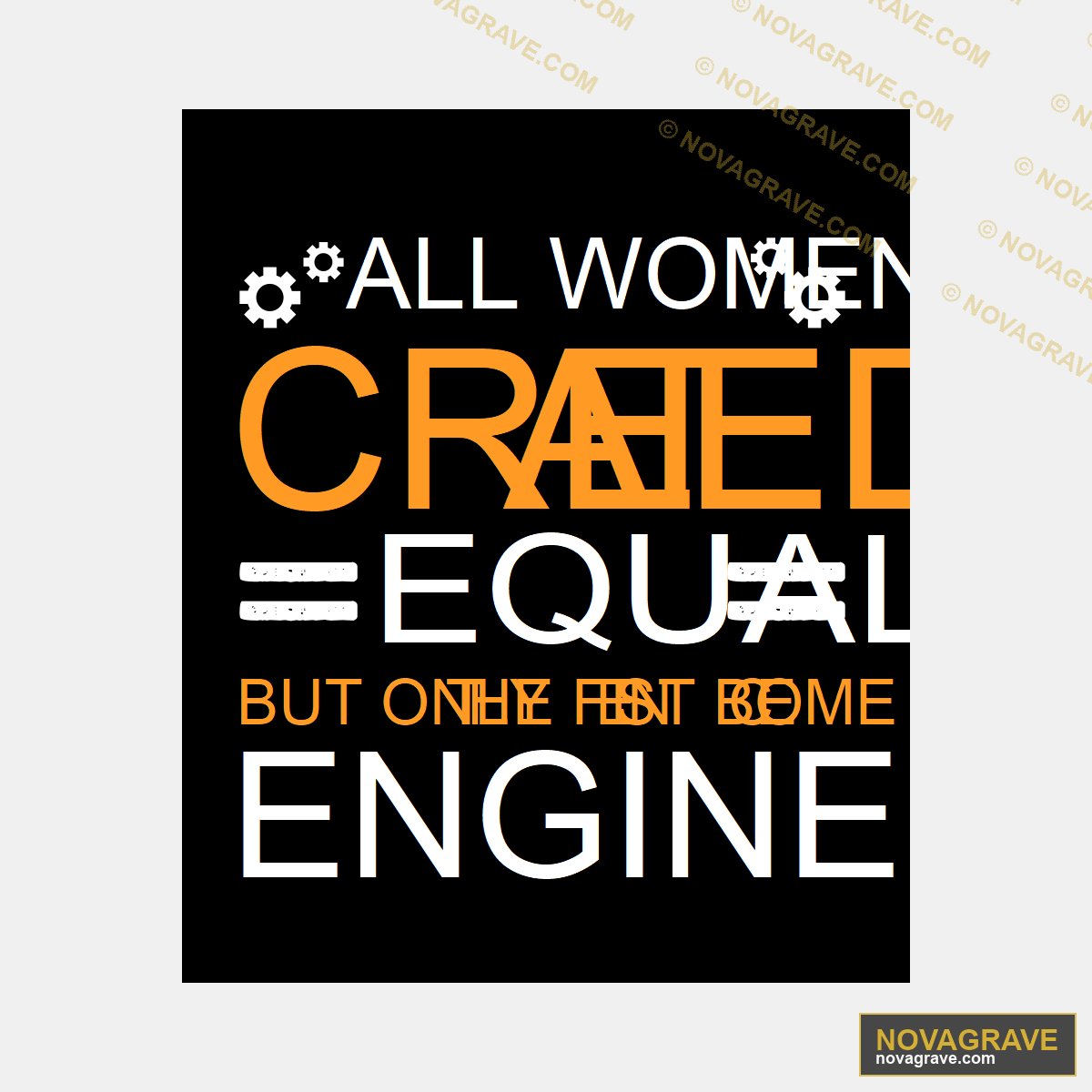 All Women Craft Equal But One Can Be The Engi Other Designs - DTF Ontwerp