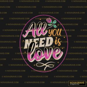 All You Need Is Love Seasonal Holiday - DTF Ontwerp